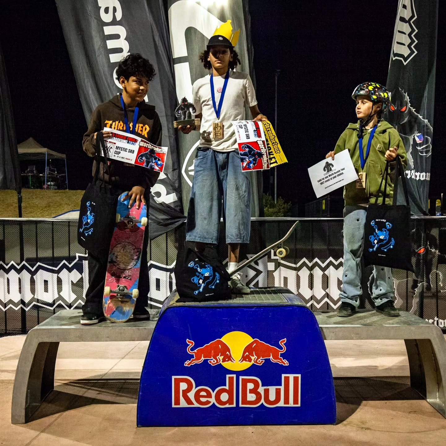 Pódio World Rookie Finals