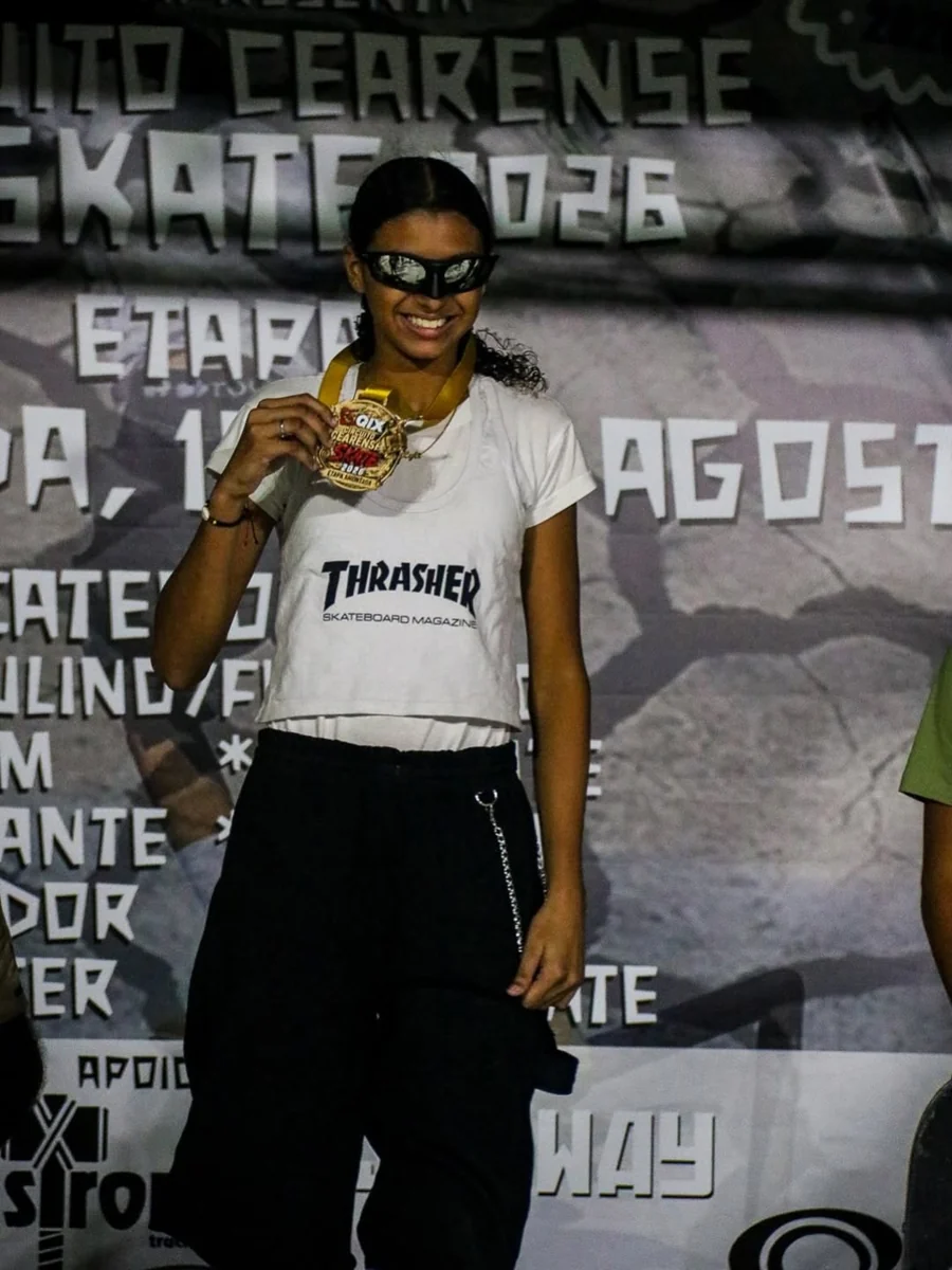 Lyliann Rodrigues é campeã cearense de skate